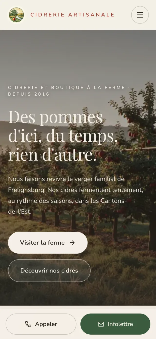 Ferme de la Rivière-aux-Ormes — mobile