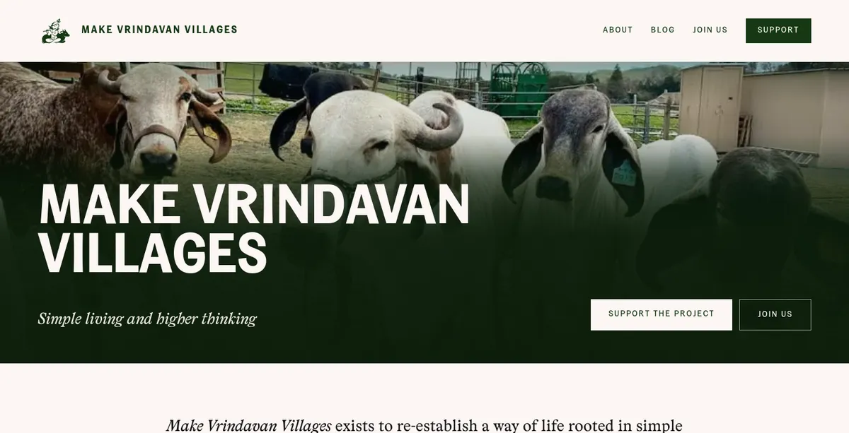 Make Vrindavan Villages